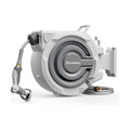 Retractable Garden Hose Reel 1/2" x 110ft | UV Resistant Automatic Slow Self Retract Hose Reel, 180°Swivel Wall Mount