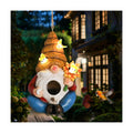 Yinns Bird House, Decorative Hanging Solar Gnome Birdhouse for Garden Decor | Birdhouses for Outdoors, Hanging Funny