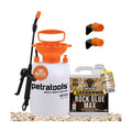 PetraTools Landscaping Bundle: Rock Glue Max 32 oz & 1-Gallon Pump Sprayer for Secure and Easy Application