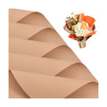 BEISHIDA 20 PCS Brown Floral Wrapping Paper-Matte Waterproof Flower Wrapping Paper Bouquet for Florist Supplies, DIY Crafts, Gift Packaging, Valentine Mother's Day Wedding, Birthday Gift