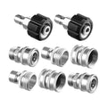 Twinkle Star Pressure Washer Adapter Set, Stainless Steel, 8 Sets | Quick Disconnect Kit, M22 14mm Quick Connect Swivel