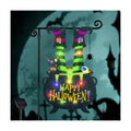 Halloween Lighted Garden Flag, Witch Feet Yard Decor, 12x18 In