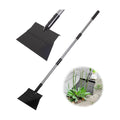 Suchtale Flat Shovel, 11-Inch Floor Scraper, Long Handle Weed Scraper | 11-Inch Garden Cleaning Shovel with Foot Step