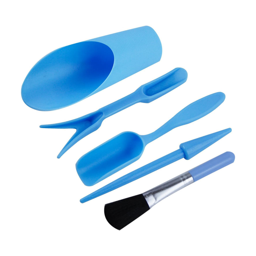 5 Pcs Mini Garden Tool Set Hand Tools Succulent Tools Transplanting Tools Set Succulent Care Plastic Kit Bonsai Potting Soil Indoor for Succulent Miniature Plant Gardening for Flower Planting