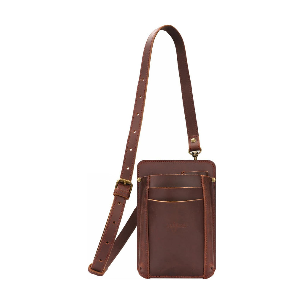 Tourbon Leather Florist Tool Waist Pouch Belt Garden Shoulder Crossbody Tools Bag Gardening Pruning Shears Holder
