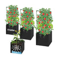 3 Pack Tomato Cages with 17 Gallon Grow Bags, 47” Heavy Duty Square Tomato Plant Stakes Support Cages Trellis for