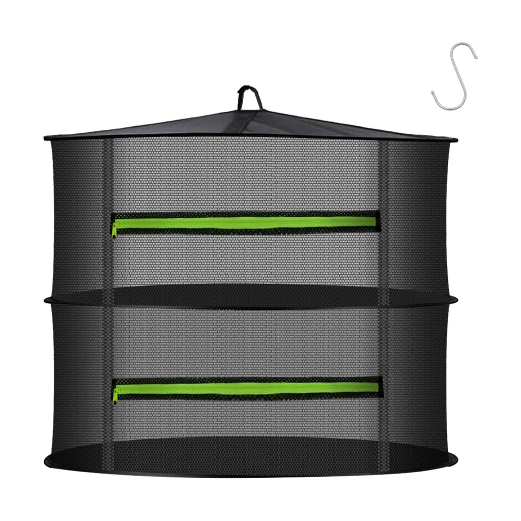 MEKOLIFE 2-Layer Herb Drying Rack Hanging, Small Mesh Dryer Net