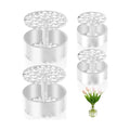 4 Spiral 360° Rotating Ikebana Stem Holder, Spiral Grid for Flowers