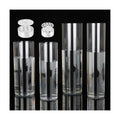 4 Clear Acrylic Cylinder Flower Vase Set Unbreakable Plastic Vase