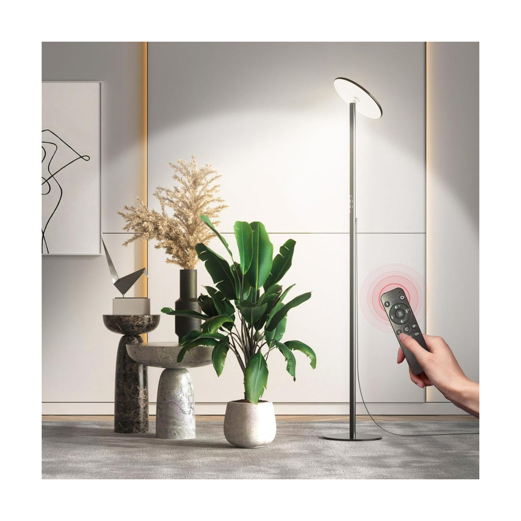 Grow Light for Indoor Plants 60W Full Spectrum LED, 85'' Adjustable Standing Plant Light, Tall Grow Light with Timer &