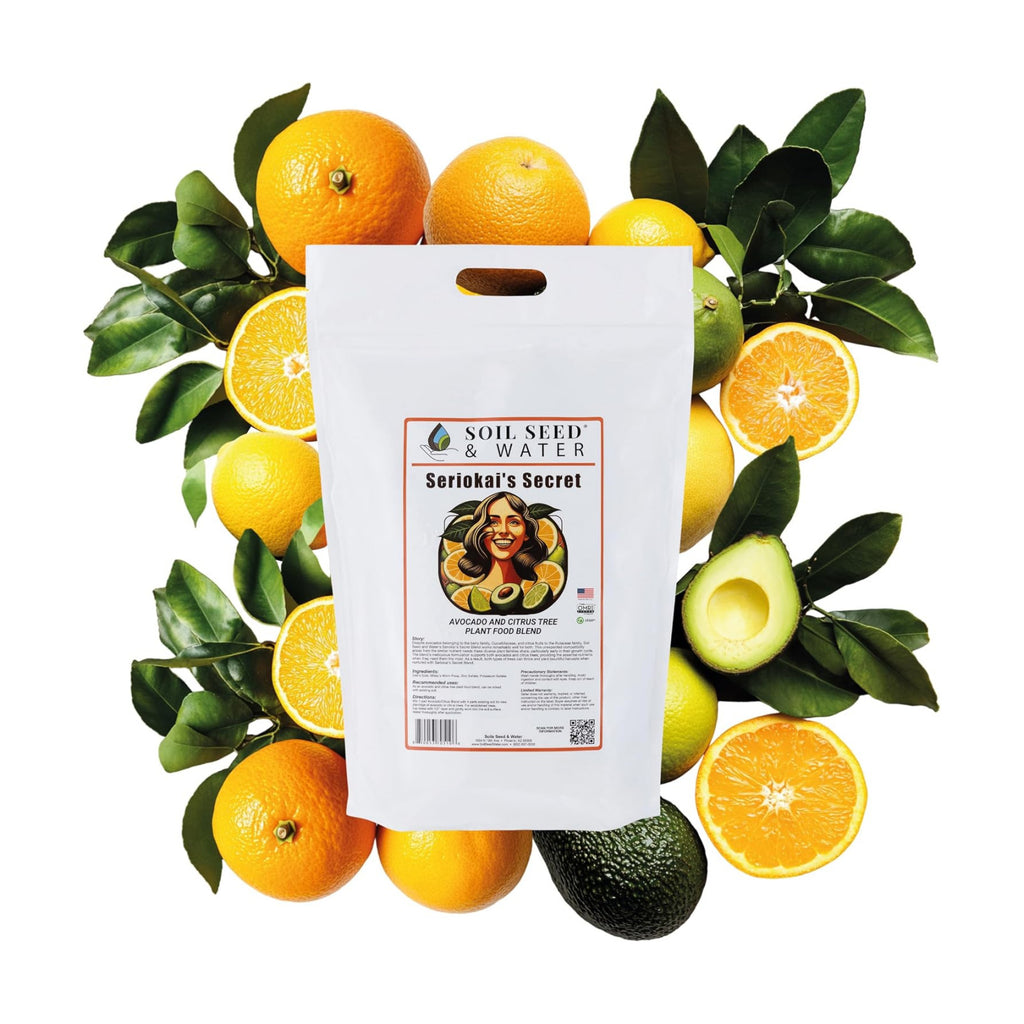 Soil Seed & Water Seriokai’s Secret Organic Fertilizer – Soil Amendment for Avocado & Lime, Lemon, Grapefruit, Orange