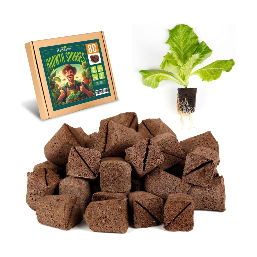 Rooting Cubes for Plant Cloning, 80PCS Grow Media with Pre-Cut Slit