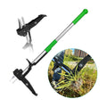 Weed Puller Tool, Stand Up 38.97in Heavy Duty Long Handle Garden Weeding Tool with 4 Claws Gardening Uprooting Manual