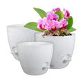 WSMKSZ 12/10/9 inch Large Self Watering Pots, Plant Pots with Mesh Drainage Holes for Indoor Outdoor Garden Plants