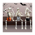Halloween Skeleton Statue Set of 3, See Speak Hear No Evil Figurines