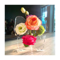 Clear Acrylic Butterfly Vase ，Acrylic Frame Vase，Art Deco ，Decoration of Consoles and Various Desktops，House Warming Gifts (Butterfly Clear