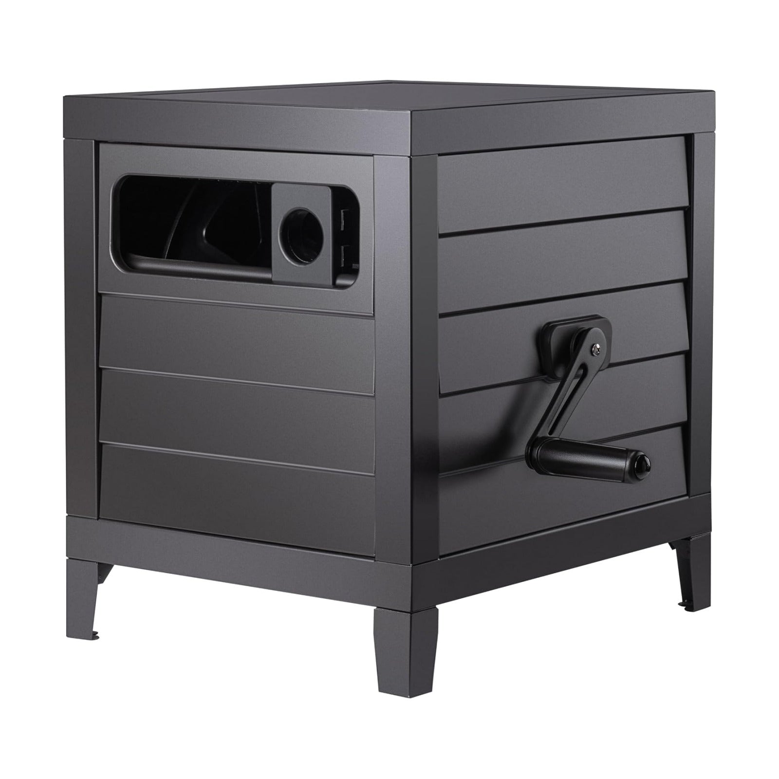 Metal Garden Hose Reel Deck box, Durable Steel Garden Hose Storage Box Cabinet, 150ft 5/8" Garden Hose Capacity. - Hose