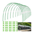 60pcs Garden Hoops for Raised Beds Wide, 8ft Greenhouse Hoops Grow Tunnel for Row Cover Netting, Adjustable Fiberglass
