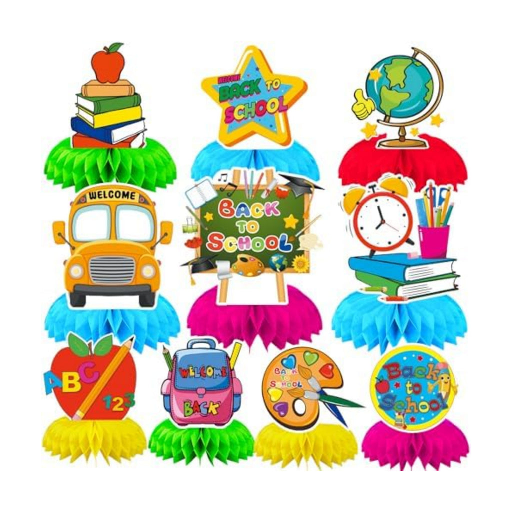 10Pcs Back to School Centerpieces, First Day of School Table Decor