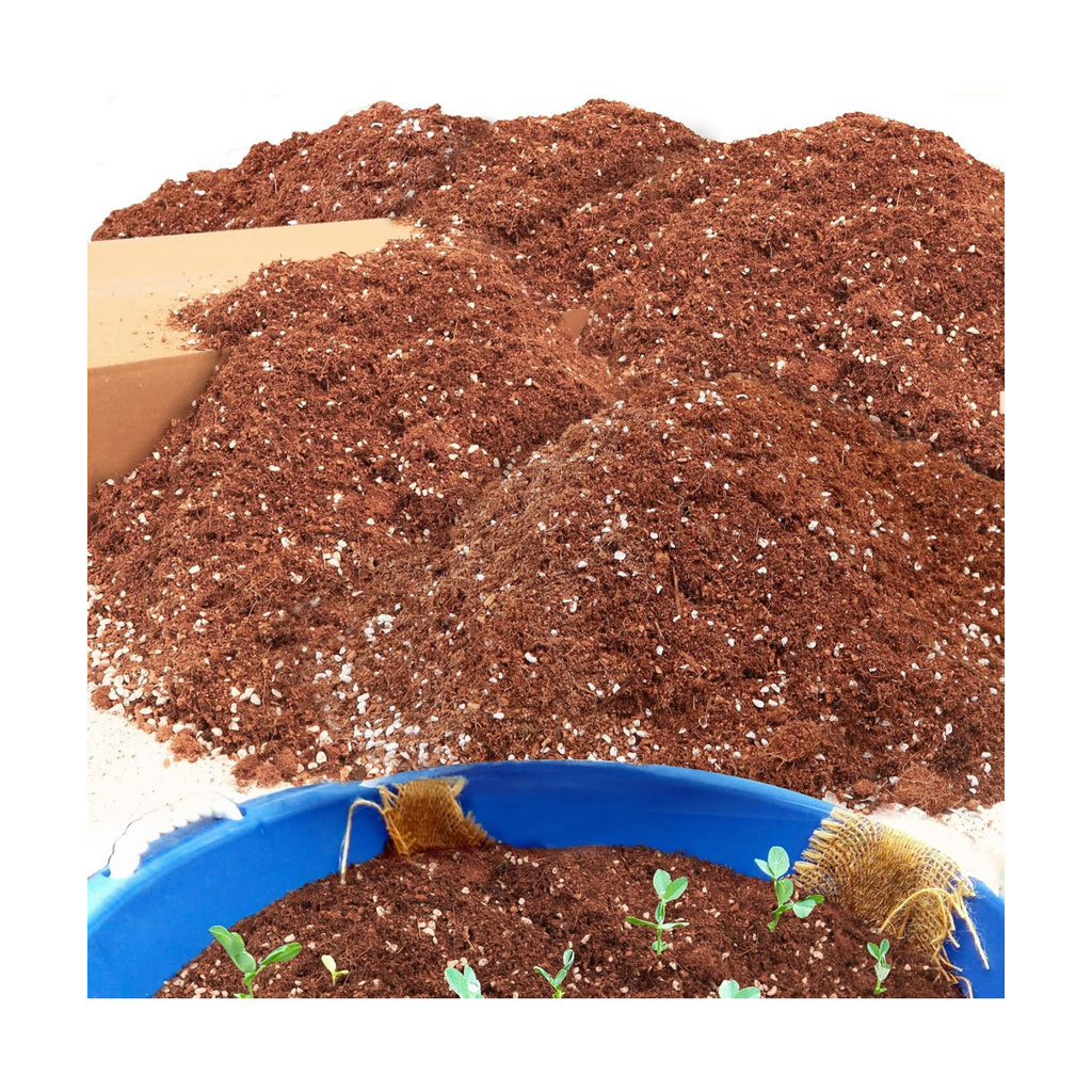 29QT Potting Soil Mix for Indoor Plants - Contains Perlite, Peat Moss, Coco Coir & Rice Charcoal, Natural & Organic
