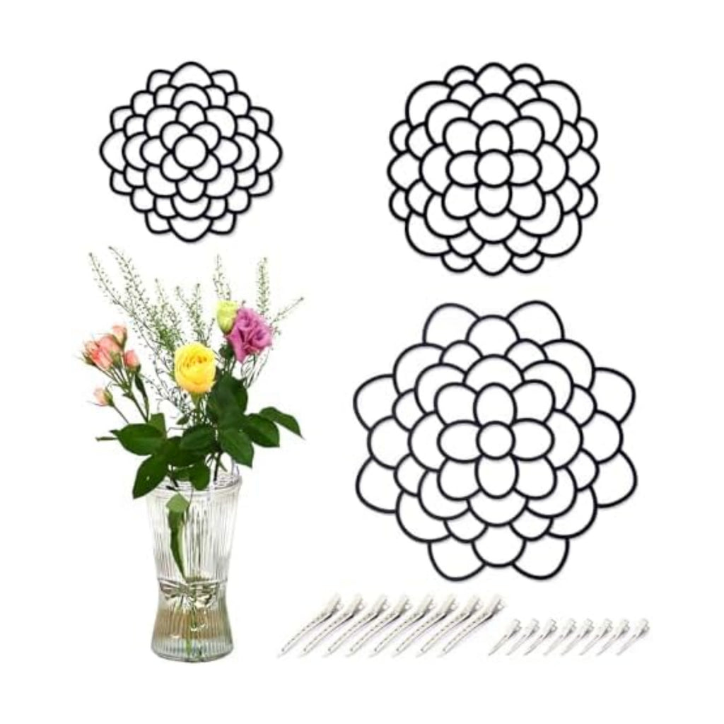 3pcs Flower Frog Metal Vase Buddy Modern Flower Arrangement Holder