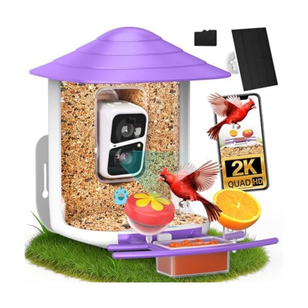 birdsnap® TUC Bird Feeder with Camera Solar Powered 2K Video with 32GB Card