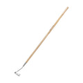 Berry&Bird Swoe Garden Hoe, 61.8'' Stainless Steel Long Handled 3 Edge Hoe with Wooden Hand, Mini Angled/Warren Hoe