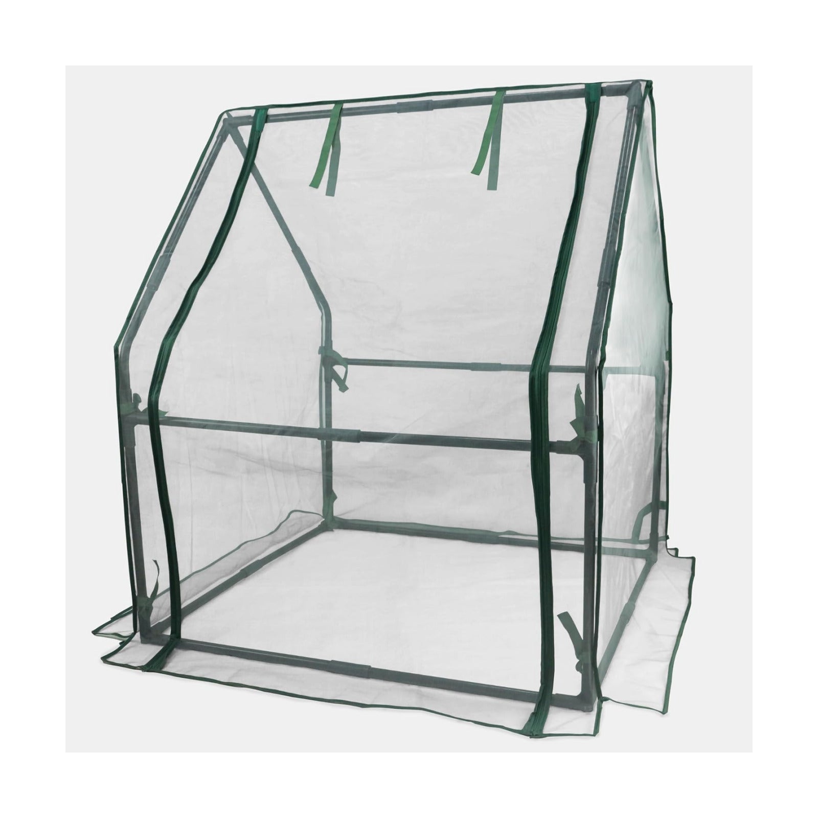 Gardzen Mini Greenhouse with Zipper Mesh Cover 36.2"(L) x36.2(W) x42.5(H) | Steel Frame Portable Outdoor Greenhouse