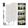 Garpsen Grow Light, 276 LEDs Full Spectrum 6000K Plant Light, 2Panels