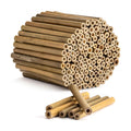 Rivajam 125 Bamboo Sticks for Crafts Supplies | Bamboo Craft Sticks & Mason Bee Tubes for Mason Bee House | Bamboo Reed