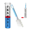 Rain Gauge Replacement Tube,Accurate 7 inch Capacity Rain Gauge Tube,Upgraded Rain Gauge Outdoors Best Rated ,Plastic Rain Meter Tube For Yard,1 Rainfall Measure Thickened Tube with 1 Clean Brush