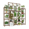 GENTINGBRO Plant Stand Indoor Outdoor 63" Tall Plant Shelf for Plants 14-Tier Large Plant Sheves for Living Room Heavy