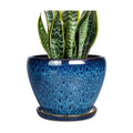 Ceramicfor 8 Inch Ceramic Plant Pot, Ceramic Planter Pot for Indoor Outdoor Plants, Round Flower Pot with Drainage Hole