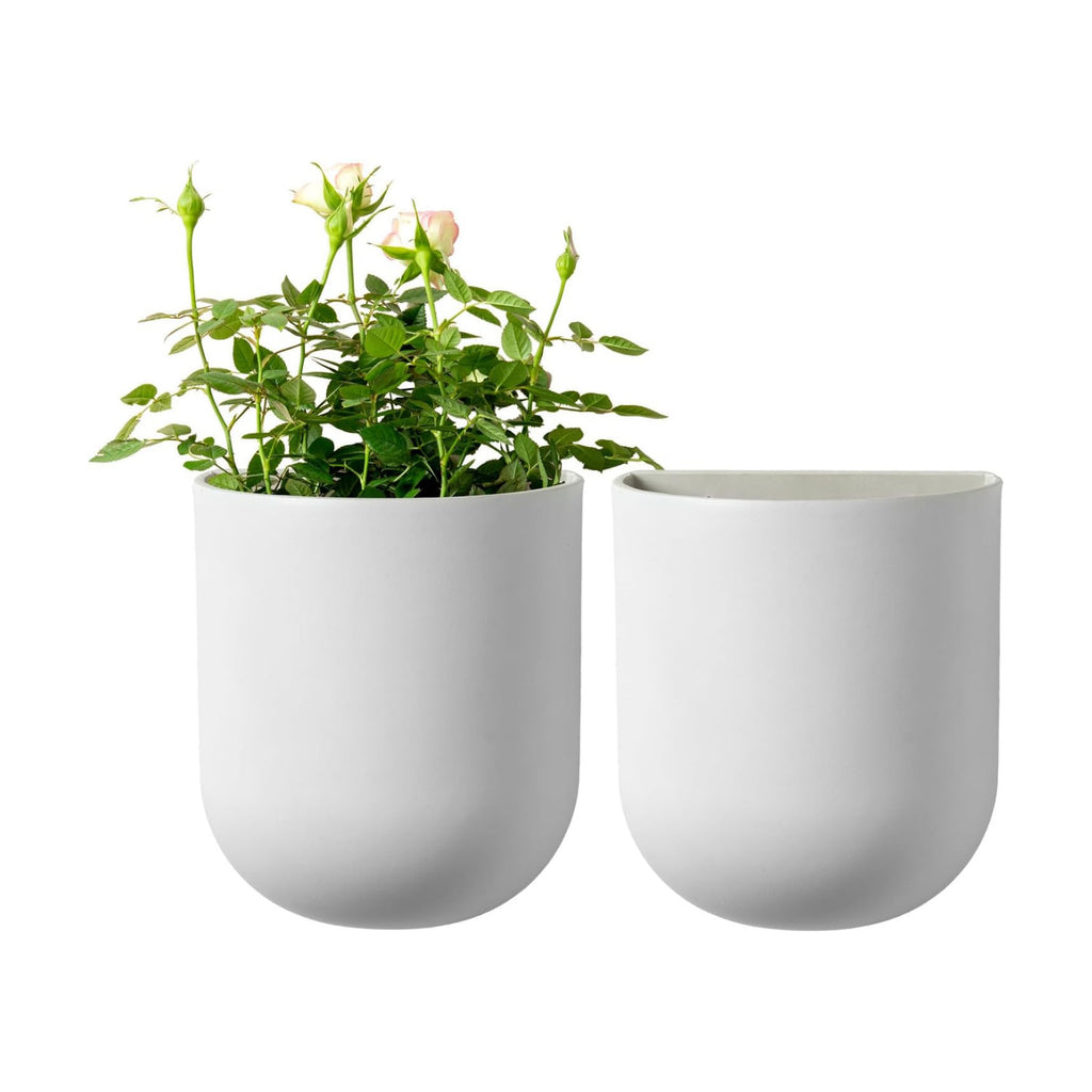 LA Jolie Muse Wall Planters for Indoor Plants, Hanging Flower Pots, 2 Pack | Wall Hanging Planters, Decorative Wall