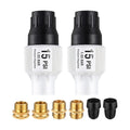 2 Pack Drip Irrigation Pressure Regulator Kit, 15 PSI | 15 PSI Pressure Regulator, Water Backflow Preventer for 3/4"