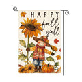 AVOIN colorlife Fall Scarecrow Garden Flag 12x18 Inch for Outside