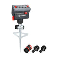 Eden 94145 4-Way Adjustable Mini Turbo Oscillating Sprinkler with Step Spike Gear Drive, Heavy Duty, Gardening Watering