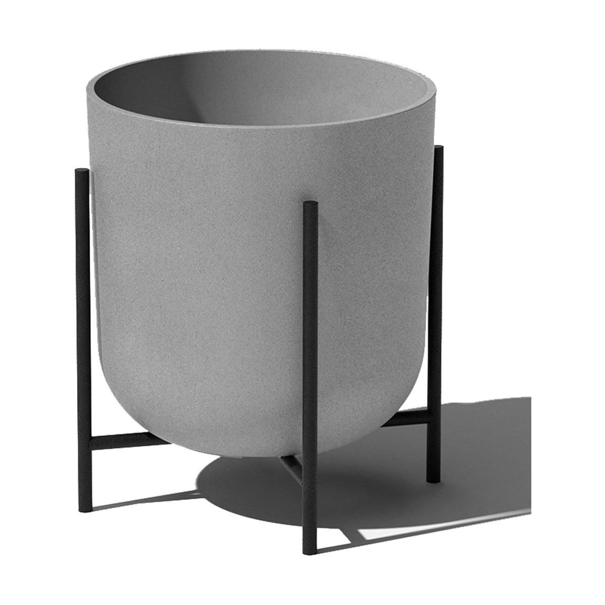 Veradek Mason Series Raised Lima Planter - Round Planter with Stand