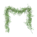 RECUTMS 2Pcs Artificial Wisteria Garlands 5.6Ft Plastic Hanging Vines White
