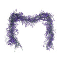 RECUTMS 2Pcs Artificial Wisteria Garlands 5.6Ft Plastic Hanging Vines Purple