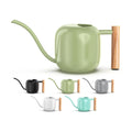 1.2L/41oz Metal Metal Watering Can with Long Spout, Sage Green | Metal Stainless Steel Watering Can for Indoor Plants