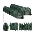 2 in 1 Portable Greenhouse Protection from Sun Heat,Garden Tunnel Shade Net Cover with Quick-Release Technology,Row