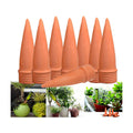 Joyeee Plant Watering Stakes, 8pcs Terracotta Self Watering Spikes Plant Watering Devices for Wine Bottles Vacation
