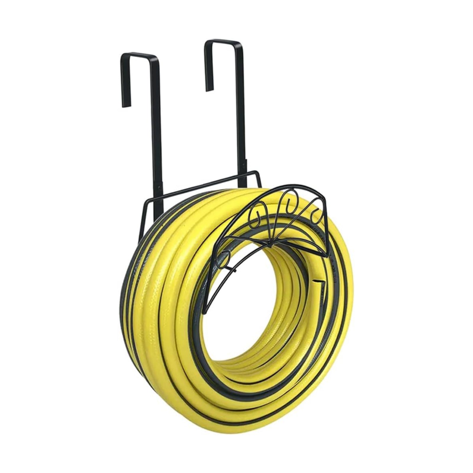 Garden Hose Holder, Water Hose Holder,Sturdy Hose Reel Holds, Metal Water Hose Stand for Outside -Wall Mount Or Hanger