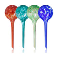 Plant Watering Globes Set of 4, Large - Glass Self Watering Globes