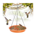 CARGEN Hanging Bird Bath for Outdoors - 2 in 1 Water and Seed Feeder Tray
