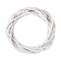 MALOKI 12 Inch Grapevine Wreaths DIY Plain Rattan Door Wreaths, White