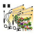 LED Grow Lights for Indoor Plants, 3Heads Grow Lights for Seed Starting, 10 Dimmable Levels & 3 Timer Modes (3/9/12H)