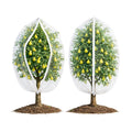 Fruit Tree Netting Cover with Zipper & Drawstring, 2 Packs 10ft x 10ft Insect Bird Barrier Netting for Garden