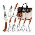 MelonArt Garden Tool Set,10 Pcs Heavy Duty Gardening Hand Tool Kit for Women Aluminum with Non Slip Ergonomic Handle